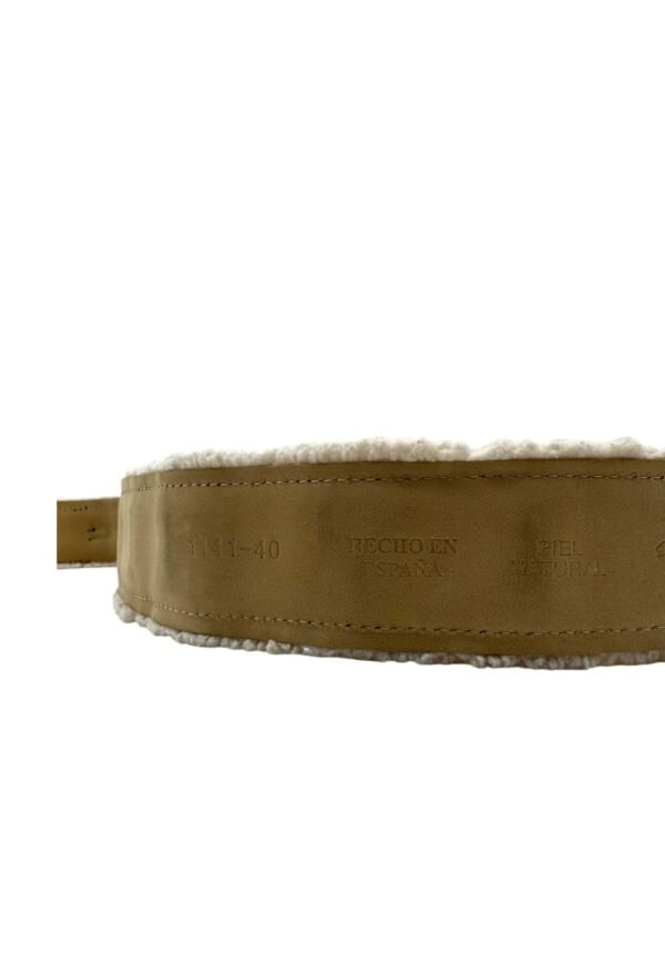 PRADA MEXICO - LEATHER AND SHEEPSKIN BELT - Image 8